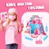ULOVEME Pink Doctor Kit for Toddlers 3-5 with Costume - Dentist Kit for Kids with Teeth Model /Removable Teeth /Braces /Retainer - Toys for 4 Year Old Girls - Preschool Dramatic Play (Pink) view 3