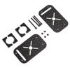 25mm Carbon Fiber Motor Mount Clamp Set 3K Full Carbon Fiber Tube Clamps for RC FPV Drones, Multirotors, RC Cars Lightweight & High-Strength Frame Mounting Kit, Includes Screws & Bolts (4pcs) view 2