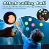 9pcs 2.4in Lumi Balls,Dream Balls,Glow in The Dark Sticky Ball That Stick to The Ceiling,Elevated Stress Balls for Kids and Adults,Stocking Stuffers,ASMR Cool Stuff for Teens view 4