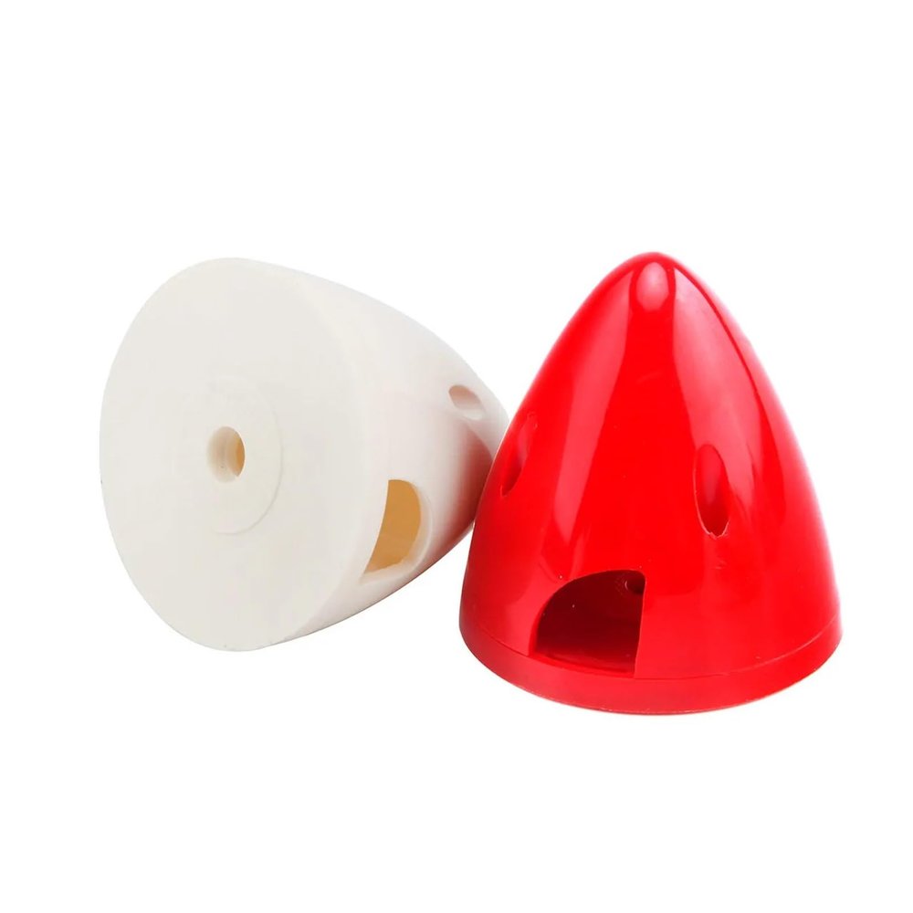 1pc Nylon Plastic RC Airplane Propeller Cone Propeller Spinner Red/White 1.5"/1.75"/2"/2.25"/3"/3.25"/3.5"/3.75"/4" Universal(Red 3.25inch)
