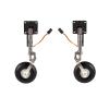 1 Set of Nose/Main Retractable Landing Gear Anti-Vibration Landing Gear with Wheels, Compatible with 1.4m RC Aircraft Universal view 2