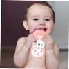 LIOOBO 1PC Bilingual Cartoon Mobile Phone for Chewable Vibration Function Early Education Play for Months Pink Dinosaur Design view 3