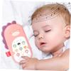 LIOOBO 1PC Bilingual Cartoon Mobile Phone for Chewable Vibration Function Early Education Play for Months Pink Dinosaur Design view 4