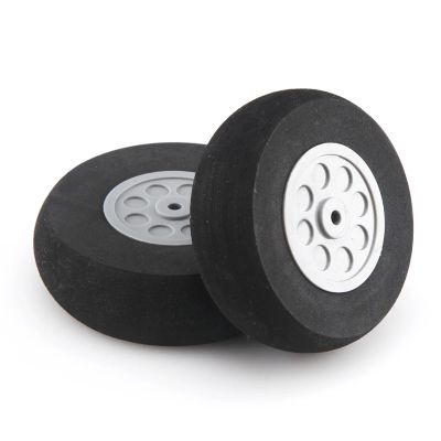 1 Pair of Sponge Wheel Accessories Universal Tire Diameter from 20mm to 75mm, Compatible with Rc Model Airplane Car(55x19mm)