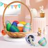 8Pcs 3D Printed Dragon Egg with Articulated Dragons Inside, Realistic 3D Printed Animals, Unique Crystal Dragon Fidget Toy Set, Easter Basket Stuffers & Mythical Pieces Dragon Egg Fillers Gift view 3