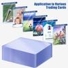 1000 PCS Toploaders and Panny Sleeves - Premium Hard Plastic Card Protectors, Trading Card Sleeves,for Baseball Game Sports Collectible Card (500 PCS Toploader + 500 PCS Penny Sleeves) view 2