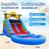 22.5FT(L) Commercial Grade Water Slide for Kids Adults, (Double Slides) (Heavy Duty Full PVC) (Large Airtight Water Pool), (1100w UL Blower), Inflatable Waterslide for Backyard, Outdoor Blow up Slide view 2