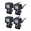 MORFUM 4PCS RC Spot Beam Square LED Cubes Offroad Driving Lights RC Light Bar LED Housing Lens Spotlight Compatible with 1/10 RC Car TRX4 TRX6 Axial SCX10 90046 RR10 D90 (D-9 Holes) view 1