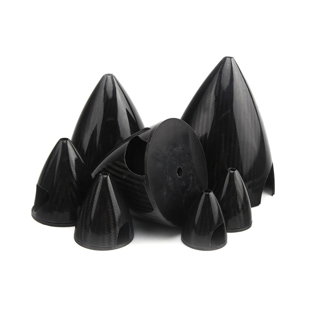 1 Piece Carbon Spinner 3K Surface Compatible RC Airplane 2 Propeller Multiple Sizes 1.75" / 2" / 2.25" / 2.5" / 3" / 3.5" / 4" Universal(127mm)