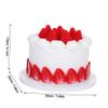 Kisangel Realistic Faux Birthday Cake Display Model for Weddings and Parties Simulation Dessert Prop for Photography and Decorations view 2