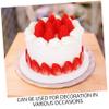 Kisangel Realistic Faux Birthday Cake Display Model for Weddings and Parties Simulation Dessert Prop for Photography and Decorations view 3