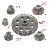 RC Steel Gears 11184 Metal Diff Differential Gear 64T Spur Gear 17T 21T 23T 26T 29T Motor Gear RC Replacement Parts for HSP 1/10 Monster Truck Brontosaurus Redcat Volcano EPX 94111 RC Vehicle Gears view 2