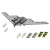 B2 Spirit Bomber Building Block Set, B2 Spirit 1/70 Scale Flying-Wing Ultra-High-Speed Intercontinental Stealth Strategic Bomber Model, Military Aircraft with Ammunition, 1977PCS view 1