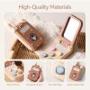 Wooden Baby Cell Phone Toy, Flip Pretend Play Phone for Toddlers - with Mirror & Functional Buttons, Enhance Fine Motor Skills, Natural Wood Toy , Ideal Gift for Kids 1 - 3 view 3