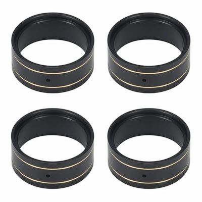 4PCS 16g 1.0 Brass Wheel Clamp Ring for 1/24 RC Crawler Axial SCX24 Deadbolt C10 Gladiator Bronco AX24 Beadlock Wheels Upgrade (Black Coating Brass)
