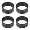 4PCS 16g 1.0 Brass Wheel Clamp Ring for 1/24 RC Crawler Axial SCX24 Deadbolt C10 Gladiator Bronco AX24 Beadlock Wheels Upgrade (Black Coating Brass) view 1