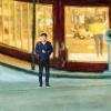 1/64 Scale Diorama Stylish Figure People Model Resin Layout Miniature Figurine for Doll House Decoration Gift Micro Landscape, Backpack Man view 2
