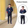 1/64 Scale Diorama Stylish Figure People Model Resin Layout Miniature Figurine for Doll House Decoration Gift Micro Landscape, Backpack Man view 3