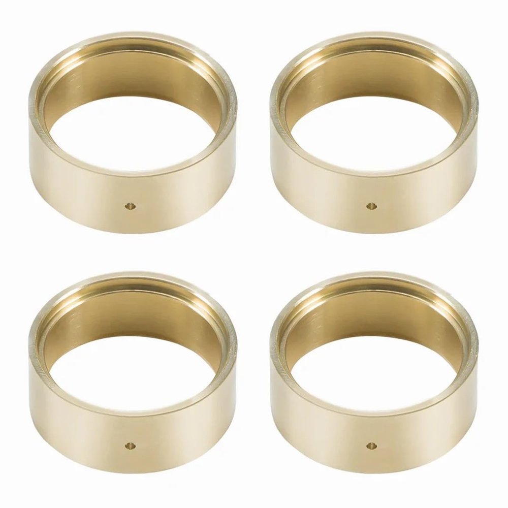 4PCS 16g 1.0 Brass Wheel Clamp Ring for 1/24 RC Crawler Axial SCX24 Deadbolt C10 Gladiator Bronco AX24 Beadlock Wheels Upgrade (Brass)