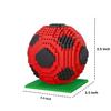 alltogetho Red Soccer Ball Building Blocks Kit  900+ Micro Mini Bricks for Desk Decor, Classroom Learning & Collector Display, The Toys for Sports Enthusiasts view 2