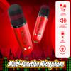 Mini Karaoke Machine for Boys Kids 3 4 5 6 7 8 Year Old Boy Birthday Gifts Toys for 4 5 6 7 8 10 Year Old Boys Birthday Party Favors with 2 Wireless Microphones view 3