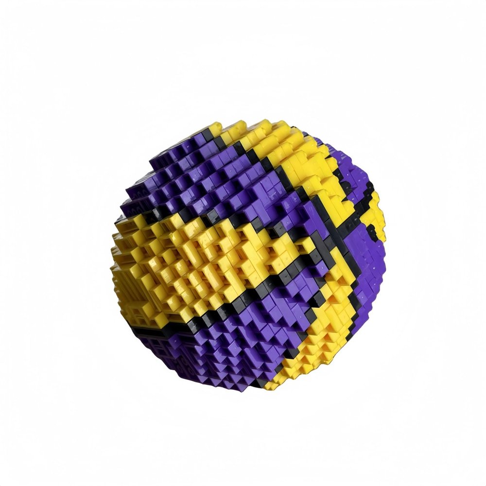 alltogetho Mini Basketball Ball Building Set with 900+ Micro Bricks - Ideal STEM Toys for Sports Enthusiasts' Achievements, Office & Home Decor, and Entertainment
