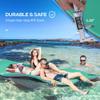 12' x 5' Floating Mat for Pool, 3-Layer Lily Pad Floating Pool Mat with Cup Holders, Thick and Durable Water Activities Lily Pad for Pool, Oceans,Beach (Green, 12' x 5') view 3
