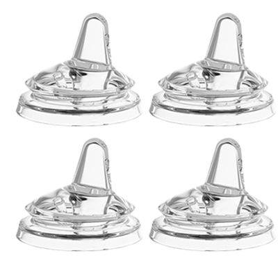 Sippy Spout Nipples for Philips Avent Natural Baby Bottles Soft Silicone Trainer Nipple for 6M+ Babies, BPA-Free, Spill-Resistant, Pack of 4