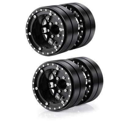 2PCS Aluminum 1.9" Dually Beadlock Wheels Upgrade for SCX10 TRX-4 TRX6 G63 1/10th RC Crawler Hauler Car