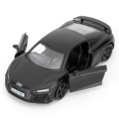 1:36 Scale Audi R8 Toy Car, Diecast Pull Back Model Car, Doors Open, Collection Kids Toy for Aged 3 and up, Gift Black