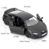 1:36 Scale Audi R8 Toy Car, Diecast Pull Back Model Car, Doors Open, Collection Kids Toy for Aged 3 and up, Gift Black view 2