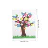 LOORGVEL 1set Felt Flower Tree Boy Girl Interactive Preschool Craft Activity Reusable Wall Decor Creative Design for Classrooms and Playrooms view 2