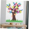 LOORGVEL 1set Felt Flower Tree Boy Girl Interactive Preschool Craft Activity Reusable Wall Decor Creative Design for Classrooms and Playrooms view 3