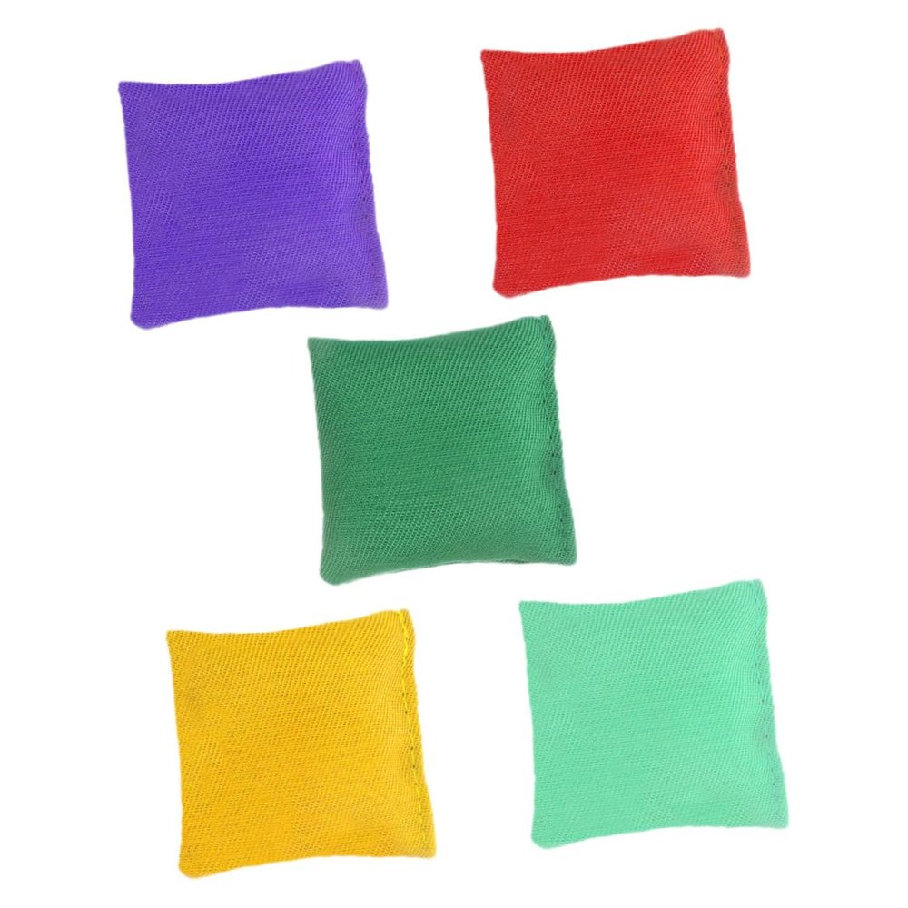 LIOOBO 5pcs Double Layer Bean Bags for Tossing Game Weather Resistant Interactive for Outdoor Parties Sports Events and Community Gatherings