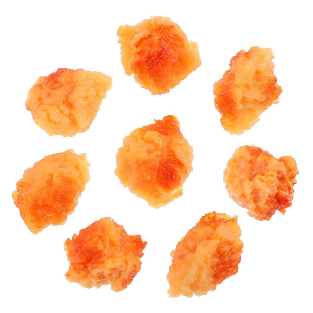 Yardwe 3sets 8pcs Realistic Chicken Popcorn Model Decorative Food Props for Home Decor Photography Teaching and Displays Sturdy and Lifelike Design 8pcs*3