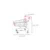 BESPORTBLE 3pcs Mini Shopping Cart for Pretend Play Trolley Iron Makeup Storage Electroplated Design Pink Purple Green Desk Accessory Holder for Office Use view 2