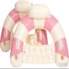 2 pcs Inflatable Pool Float Chair - 40" Pool Floaties Chair Floats Loungers for Swimming Pools Floating Lounger with Cup Holders Party Floaties for Adults (Retro Pink) view 1