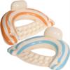 2 pcs Inflatable Pool Float Chair - 40" Pool Floaties Chair Floats Loungers for Swimming Pools Floating Lounger with Cup Holders Party Floaties for Adults (Blue and Orange) view 1