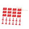 LIOOBO 30pcs Mini Traffic Cones and Fences Educational Road Sign for Enhance Cognitive Skills and Hand Eye Coordination for Interactive Learning and Traffic Safety Awareness view 2