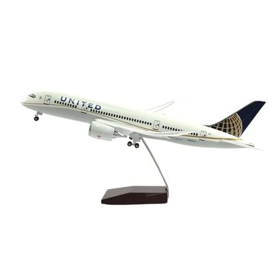ATXTLWL Environmental Image for: Jason Tutu 43 cm Combined with Boeing 787 Aircraft Model die Casting Resin 1: 144 Ratio