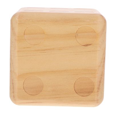 BESPORTBLE Large Natural Wooden Dice for Outdoor Games Party Dice Smooth Edges Supply