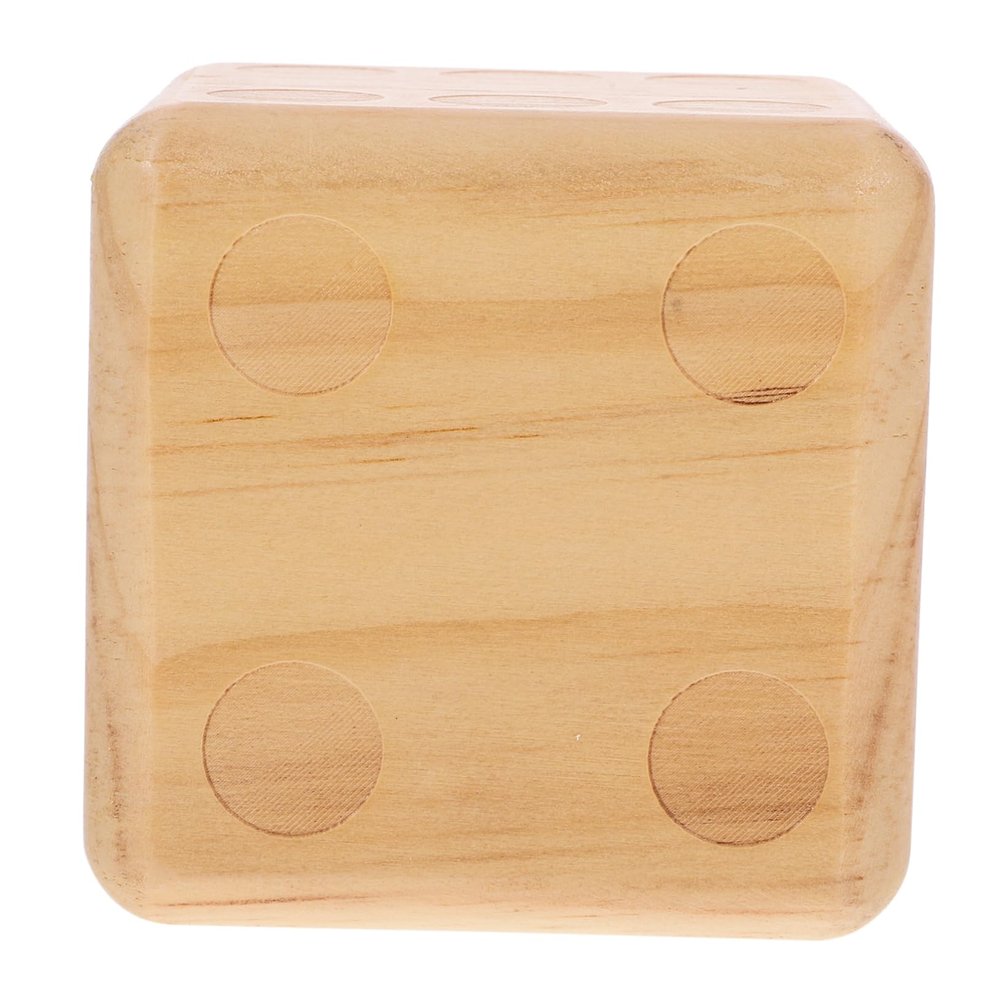 BESPORTBLE Large Natural Wooden Dice for Outdoor Games Party Dice Smooth Edges Supply