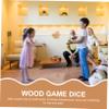 BESPORTBLE Large Natural Wooden Dice for Outdoor Games Party Dice Smooth Edges Supply view 2