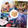 BESPORTBLE Large Natural Wooden Dice for Outdoor Games Party Dice Smooth Edges Supply view 3