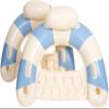 2 pcs Inflatable Pool Float Chair - 40" Pool Floaties Chair Floats Loungers for Swimming Pools Floating Lounger with Cup Holders Party Floaties for Adults (Retro Blue) view 1