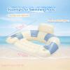 2 pcs Inflatable Pool Float Chair - 40" Pool Floaties Chair Floats Loungers for Swimming Pools Floating Lounger with Cup Holders Party Floaties for Adults (Retro Blue) view 2
