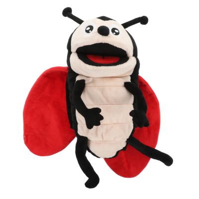 BESPORTBLE Plush Ladybug Hand Puppet for Cartoon Performance Prop for Interactive Storytelling Lightweight Plush for Imaginative Role Play and Skill Development