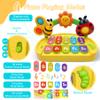 Baby Piano Toy 6-12 Months Light Up Music Keyboard Baby Toys for 3 6 9 12 18 Months with 4 Modes, Infant Educational Early Learning Toys, Small Musical Piano Toy 1 Year Old Boys Girls Gift view 3