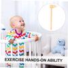 SOLUSTRE 10pcs Wooden Hammer Tool Mini Mallets Small Hammers Boys and Girls Toy for Craft view 3