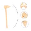 SOLUSTRE 10pcs Wooden Hammer Tool Mini Mallets Small Hammers Boys and Girls Toy for Craft view 4
